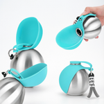 Silicone bowl extended from the PAWZINA travel dog bottle