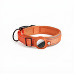 PAWZINA nylon dog collar with integrated AirTag holder