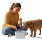 PAWZINA cat water fountain shown in available color options