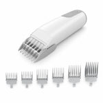 Cordless pet hair trimmer displayed in the available color options