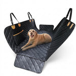Detachable dog travel cushion displayed with separated components