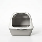 Detachable upper cover and lower basin shown separately
