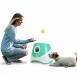 PAWZINA launcher displayed with six included tennis balls