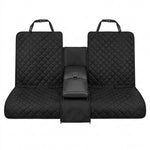 PAWZINA dog car seat cover arranged in a rear-seat hammock configuration