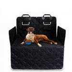 PAWZINA dog car seat cover arranged across a vehicle rear seat