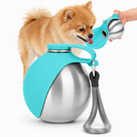 Ten-ounce stainless steel dog water bottle