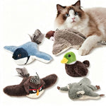 PAWZINA plush sparrow cat toy on a clean white background