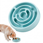 Spreadable treat placed across the interactive slow-feeder maze