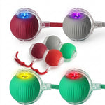 Lightweight interactive pet ball shown beside its product packaging