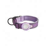 PAWZINA nylon AirTag collar shown ready for everyday dog walks