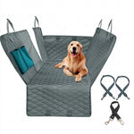 Close-up of the mesh window on the PAWZINA rear-seat pet cover