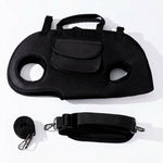 Portable PAWZINA cat travel handbag shown from the side