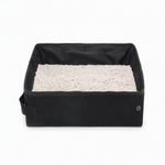 PAWZINA portable folding cat litter box opened for travel use