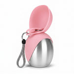 Close-up of the secure lid on the PAWZINA portable pet water bottle