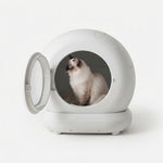 PAWZINA quiet automatic litter box displayed from the front