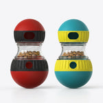Side view of the smooth round PAWZINA treat-dispensing dog toy