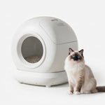Open chamber view of the 78-liter PAWZINA self-cleaning litter box