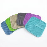 PAWZINA slow feeder mat displayed with suitable soft pet food