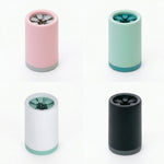 Removable dog paw cleaner components displayed for easy washing